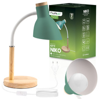 Schreibtischlampe Schule Zeichentisch Dekorativ E27 NIKO Grün Lumiled