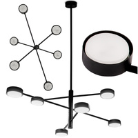 LED-Pendelleuchte 6x GX53 Wall Schwarz OVILO LUMILED