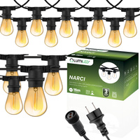 Garten Girlande Outdoor-Lichterkette 15m 30x E27 Glühbirnen 1.3W 2200K NARCI Lumiled
