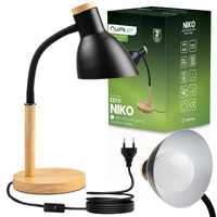 Schreibtischlampe Schule Zeichentisch Dekorativ E27 NIKO Schwarz Lumiled