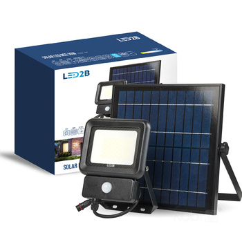 Solar-LED Fluterlampe 30 W 6500 K kalt 2100 lm IP65 Kobi-Bewegungssensor