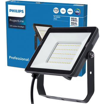 LED Fluter 50W 4750lm 4000K IP65 Schwarz ProjectLine Fluter PHILIPS