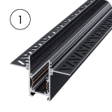 1-Phasen LED Stromschienen für flexible Beleuchtungssysteme