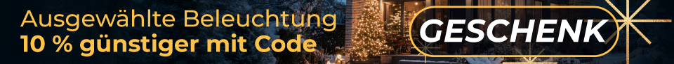 Ausgewählte Beleuchtung mit Code 10 % günstiger