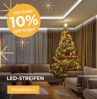 LED-Streifen in der Weihnachtsaktion -10 % mit dem Code GESCHENK