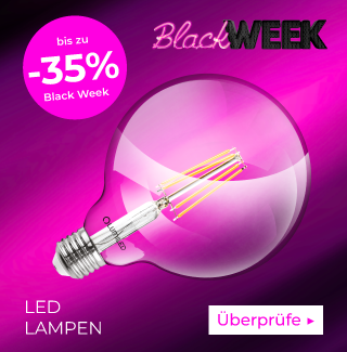 BLACK WEEK mit LED-Lampen