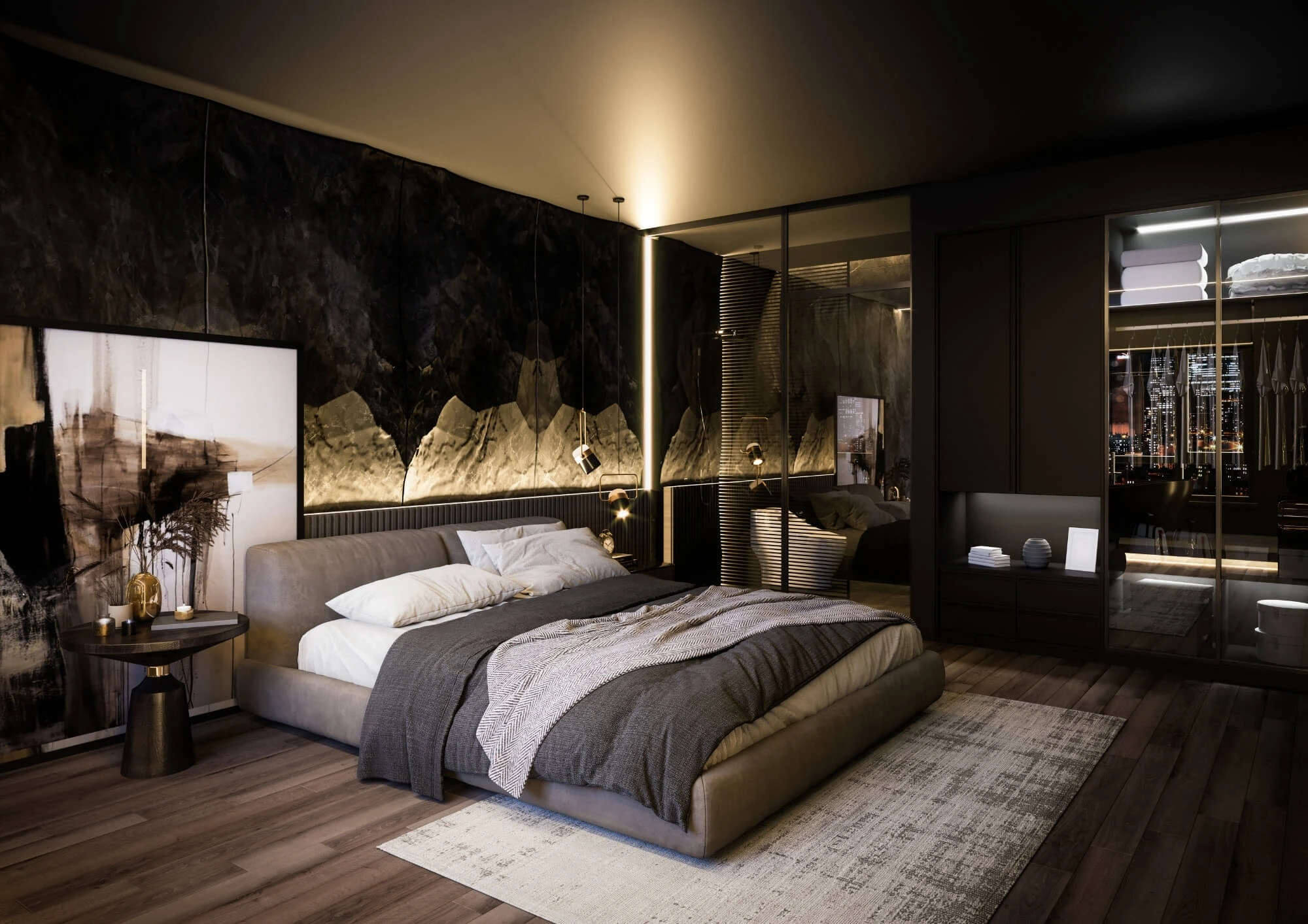 Innenraumbeleuchtung mit sanftem Seitenlicht