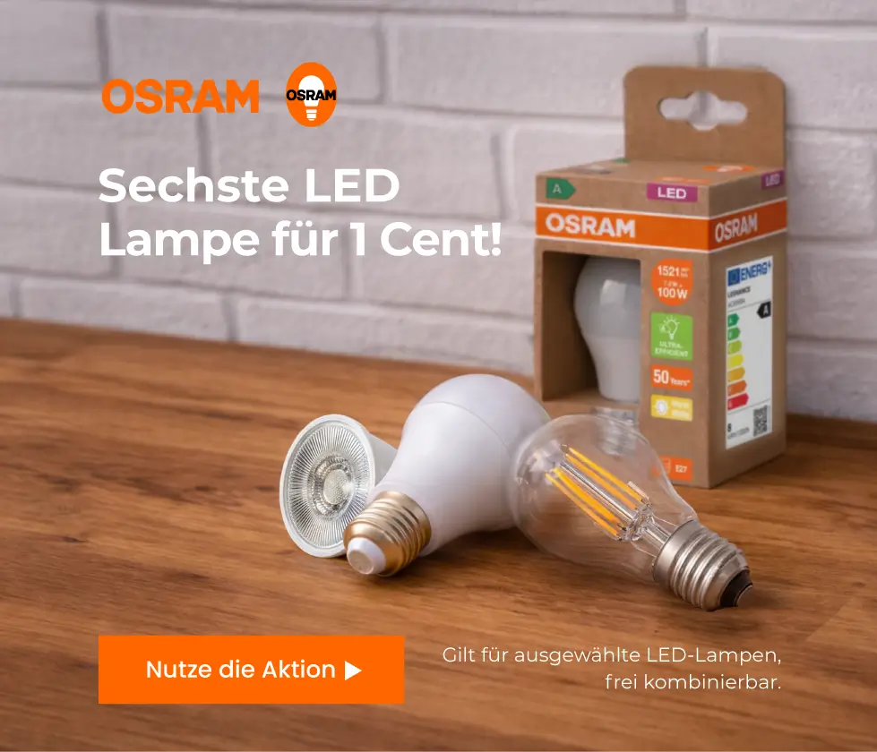 Osram Glühbirnen 5+1 für 1 Cent