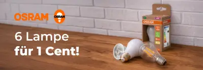 Osram Glühbirnen 5+1 für 1 Cent
