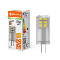 LED-Kapsel-Glühbirne G4 2W = 20W 200lm 2700K Warm 320° 12V Dimmbar Ledvance