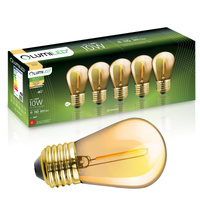 5x LED Filament Lampen E27, ST14 für Lichterketten 1.3W = 10W 110 lm 2200K warm Glühfaden LUMILED