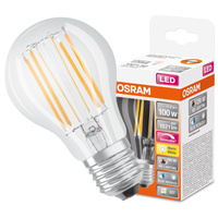 LED-Lampe E27 A60 11W = 100W 1521lm 2700K Warm 300° CRI90 Glühfaden Dimmbar OSRAM SUPER STAR+
