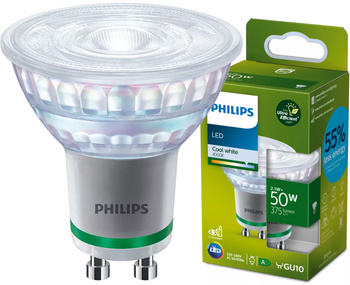 Halogen-LED Lampen GU10 PAR16 2,1W = 50W 375lm 4000K Neutral 36° PHILIPS Ultra Efficient