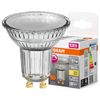 LED Lampe GU10 8.3W = 80W 575lm 2700K Warm 120° Dimmbar OSRAM SUPER STAR