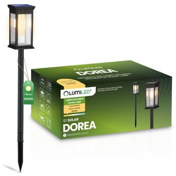 LED DOREA Solar Garten Außenbetrieben IP65 Dekorative Mastlampe LUMILED