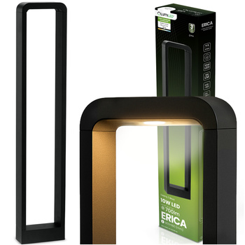 Gartenleuchte 10W, Außenstehleuchte Pollerleuchte 80cm ERICA LUMILED