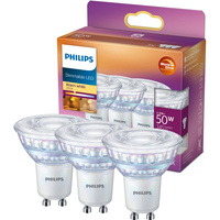 3er Set LED-Halogenlampe GU10 PAR16 3,8W = 50W 345lm 2700 Warm 36° PHILIPS Dimmbar