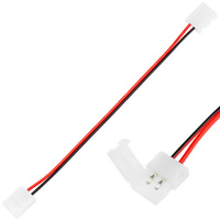2PIN LED-Streifenanschluss 2-seitige Verriegelung mit 8-mm-Kabel