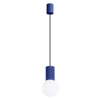 Hängelampe Überhang G9 Rund Marineblau Modern Matt Halo Sollux