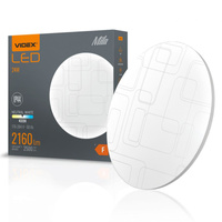 LED-Deckenleuchte für Aufbaumontage 24W 2160lm 4000K neutral MILA VIDEX