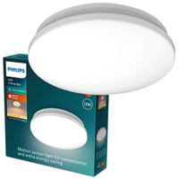 LED Plafond Deckenleuchte 12W 1350lm 2700K mit Dämmerungssensor Weiß Acuna Philips
