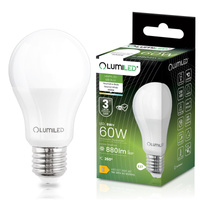 LED Lampen E27, Glühbirne A60 8W = 60W 806lm 260° 4000K nautral LUMILED