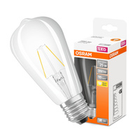 LED-Glühbirne ST64 E27 2.5W = 25W 250lm 2700K Warm 300° Retrofit Glühfaden CLASSIC Osram