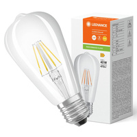 LED Lampen ST64 E27 4W = 40W 470lm 2700K Warmweiß FILAMENT LEDVANCE