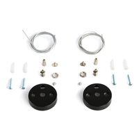 Montagesatz für Hängeelemente 150cm Schwarz VIDEX