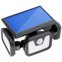 LED Solarstrahler 74x LED 15W 450lm Kaltbewegungssensor IP65