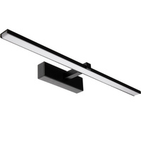 LED-Spiegelleuchte 12W, Badezimmer-Wandleuchte 840lm Schwarz neutral 60cm VENUS LUMILED