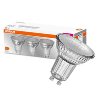 3x LED PAR16 Reflektor GU10 6.9W = 80W 575lm 6500K Kalt 36° BASE Osram