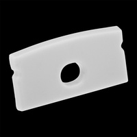 Endkappe für KM36K-S-O Profil mit Öffnung Kunststoff, Grau LUMILED