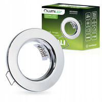 Einbaustrahler GU10, MR16 Einbauspot HALOGEN Runde Fest Chrom Blech ARDALI LUMILED