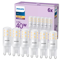 LED Lampen 6x G9 CAPSULA 3.7W = 40W 470lm 2700K Warm PHILIPS