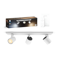 LED Spot Runner Weiß 3x 4.2W CCT PHILIPS HUE Bluetooth Zigbee Deckenleuchte + Dimmschalter