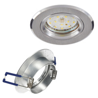 Flush-mounted GU10 Halogen Einbaustrahler Chrom Rund Kobi