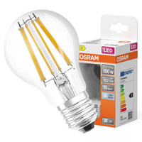 E27 A60 LED Lampen 11W = 100W 1521lm 4000K Neutral 300° OSRAM STAR Filament
