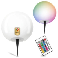 LED-Solar-Gartenlampe angetrieben dekorative Bodenkugel Outdoor RGB + PILOT
