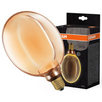 LED Dekorative Glühbirne G130 Sphere E27 4W = 22W 220lm 1800K Warm 330° Filament Dimmbar Vintage 1906 Osram