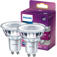 Set mit 2x LED-Halogenlampen GU10 PAR16 4,6W = 50W 355lm 2700K Warm 36° PHILIPS