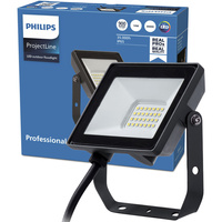 LED Fluter 10W 900lm 3000K IP65 Schwarz ProjectLine Flutlicht PHILIPS