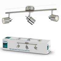 MERANTI Deckenleuchte 3x GU10 Wandmontage Reflektor beweglich Satin PHILIPS