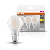 3x LED Lampen E27 A60 7W = 60W 806lm 2700K Wärme 300° Filament OSRAM Sockel