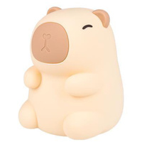 LED Kinder Dekorative Capybara Nachtlicht 2.5W 18lm 3000K Warm RGB 360° Braun Masterled