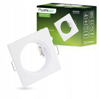 Einbaustrahler GU10, MR16 Einbauspot HALOGEN Quadrat Fest Weiß Blech PAVO LUMILED