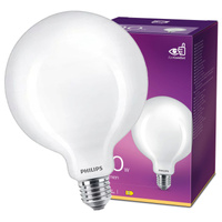 Globe LED Lampen E27 G120 10,5 W = 100 W, 1521 lm, 2700 K, warmes Filament, milchig, PHILIPS