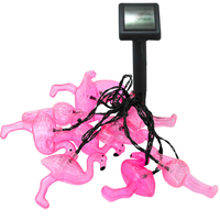 DEKORATIVER Garten SOLARGIRLANDE 10 rosa Flamingos 6500K GOLDLUX (Polux)