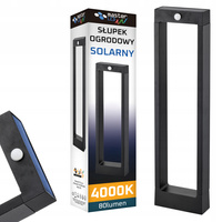 LED Solar Gartenlampe Stehender Dekorativer Mast Bewegungs- und Dämmerungssensor IP54 4000K