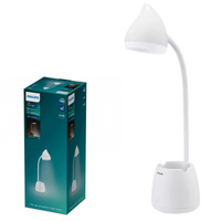 HAT LED-Schreibtisch-Tischlampe 4,5W CCT Dimmbar USB Weiß PHILIPS